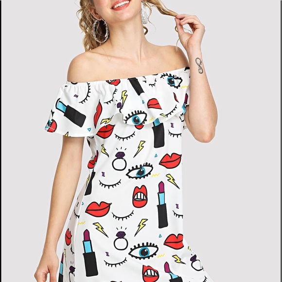 BNWOT Graffiti Dress - Picture 3 of 7